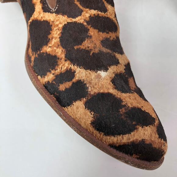 Madewell The Orson Loafers 7.5 Leopard Print Calf Hair Leather Slip On Shoes - Picture 10 of 12